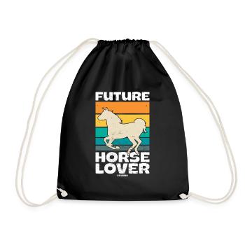 Future Horse Lover - Turnbeutel - Schwarz - Vorne