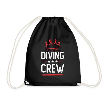 Diving Crew - Drawstring Bag - black - Front