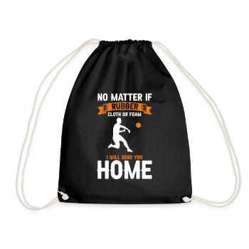 Dodgeball for Dodgeball Player and Gaga Ball - Drawstring Bag - black - Front