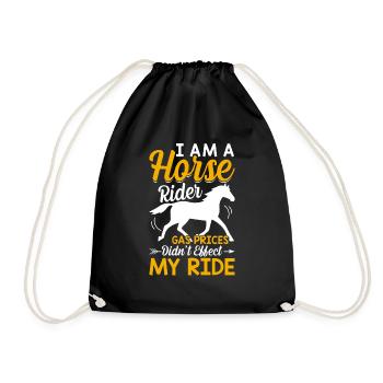 I'm a Rider - Barrel Equestrians - Drawstring Bag - black - Front