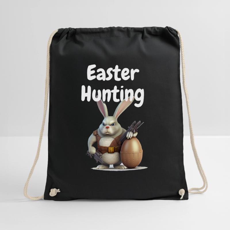 Happy Easter, Funny Easter Rabbit, Easter Hunting Turnbeutel