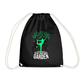 Yoga, Asanas, Arbre, Jardin, Spirituel, Pleine Conscience - Sac de sport léger - noir - Devant