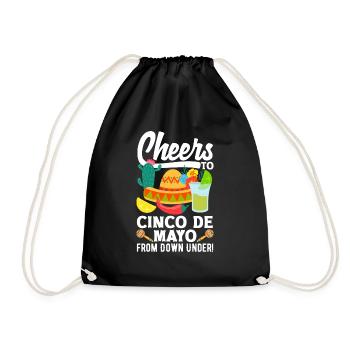 Cheers to Cinco de Mayo from Down Under - Turnbeutel - Schwarz - Vorne