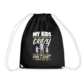 Funny Dad Joke Father's Day Daughters Kids Dad - Drawstring Bag - black - Front