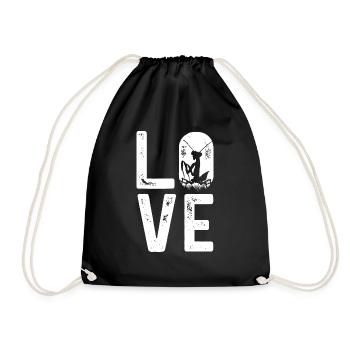 Mante religieuse, collectionneur d’insectes, entomologiste - Sac de sport léger - noir - Devant