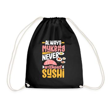 Mukbang et Sushi - Sac de sport léger - noir - Devant