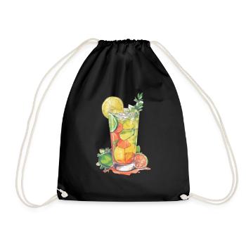 Le mojito cocktail 3 - Sac de sport léger - noir - Devant