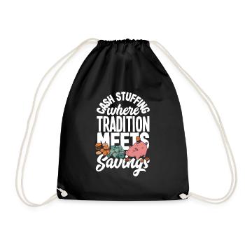 Le bourrage d’argent là où la tradition rencontre l’épargne L’argent - Sac de sport léger - noir - Devant