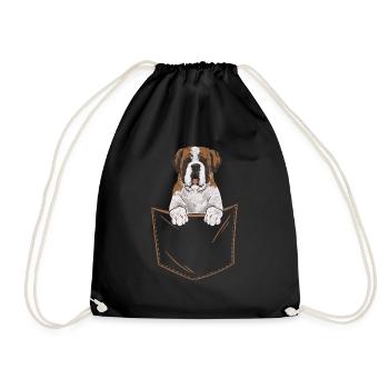 Saint-Bernard Chien Saint-Bernard - Sac de sport léger - noir - Devant