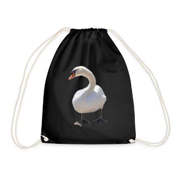 Cygne - Sac de sport léger - noir - Devant