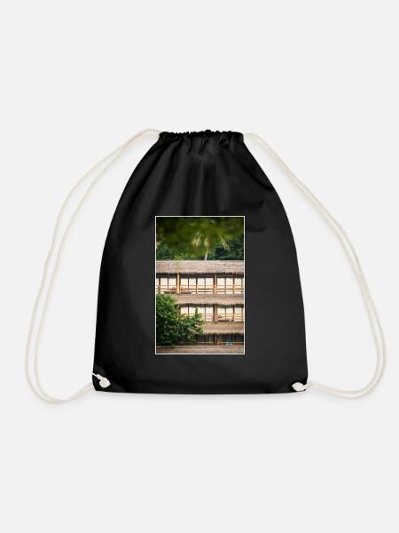 hotel under palm trees - Turnbeutel - Schwarz