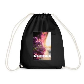 Trend Design Spanishstyle - Blossoms, Sunrise - Drawstring Bag - black - Front