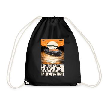 Je suis le capitaine pour gagner du temps, supposons simplement - Sac de sport léger - noir - Devant