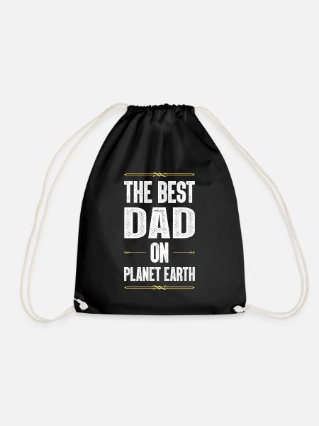 Bester Papa Spruch Dad Vater - Turnbeutel - Schwarz