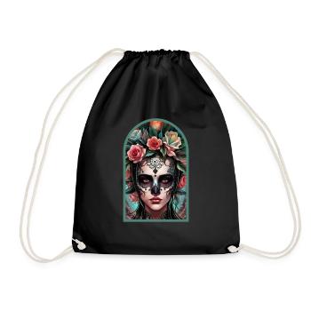 Jour des morts - Dia de los Muortos - Sac de sport léger - noir - Devant