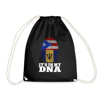 Barbados flag Barbadian bayan - Drawstring Bag - black - Front