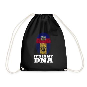 Barbados flag Barbadian bayan - Drawstring Bag - black - Front