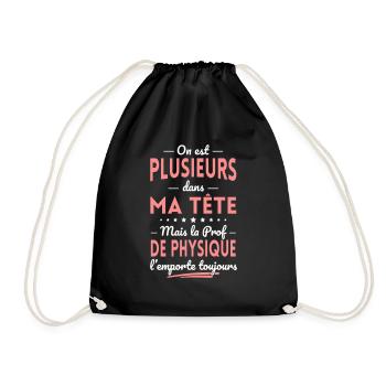 Plusieurs dans tête la Prof de Physique l'emporte - Sac de sport léger - noir - Devant