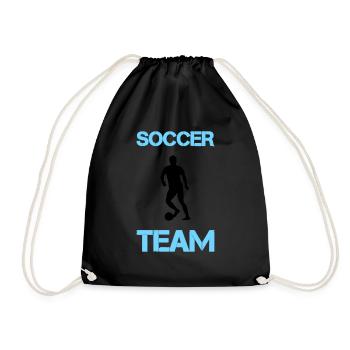 Soccer Player Team - Drawstring Bag - black - Front