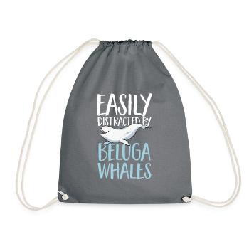 Baleine blanche Béluga - Sac de sport léger - gris - Devant