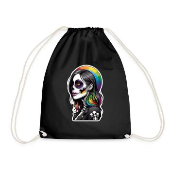 Halloween - Rock & Rainbow - Drawstring Bag - black - Front