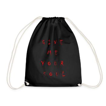 Donne-moi ton âme. Sanglant - Sac de sport léger - noir - Devant