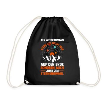 Astrology, Astrologer, Astronaut, Universe, Space - Drawstring Bag - black - Front