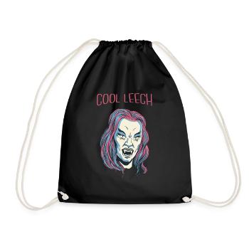Cool Vampire Retro Halloween Beautiful Hot Fashion - Drawstring Bag - black - Front