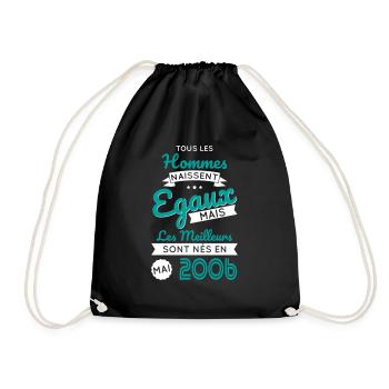 18 Year Old Birthday - Best Born May 2006 - Drawstring Bag - black - Front