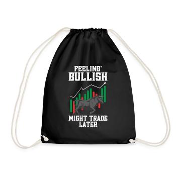 Trading Crypto Stock Market Investor Day Trader - Drawstring Bag - black - Front