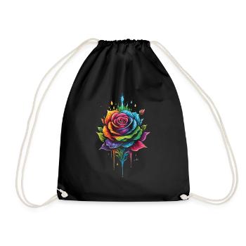Mehrfarbig Rosa - Turnbeutel - Schwarz - Vorne