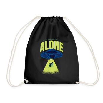 Alien - OVNI - Nous ne sommes pas seuls - Sac de sport léger - noir - Devant