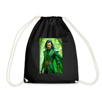 Loki is a cunning trickster god and shape-shifter - Drawstring Bag - black - Front