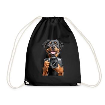 Rottweiler - Turnbeutel - Schwarz - Vorne