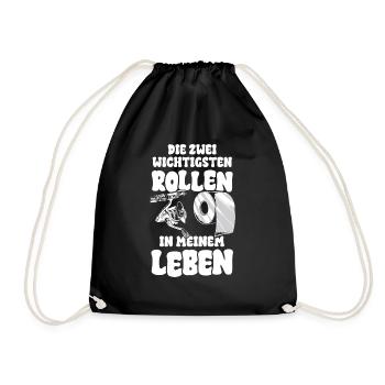 Die zwei wichtigsten Rollen in meinem Leben - Turnbeutel - Schwarz - Vorne