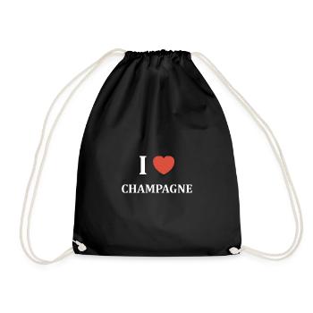 i love - Sac de sport léger - noir - Devant