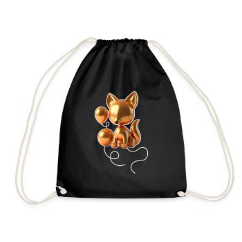 Fuchs Ballon - Kupfer - Turnbeutel - Schwarz - Vorne