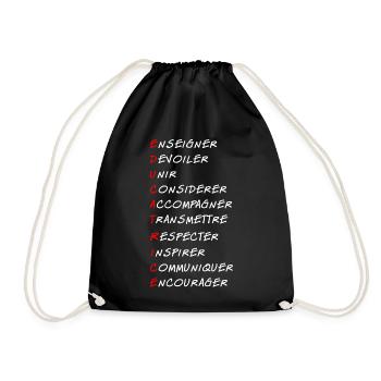 Éducatrice - Sac de sport léger - noir - Devant