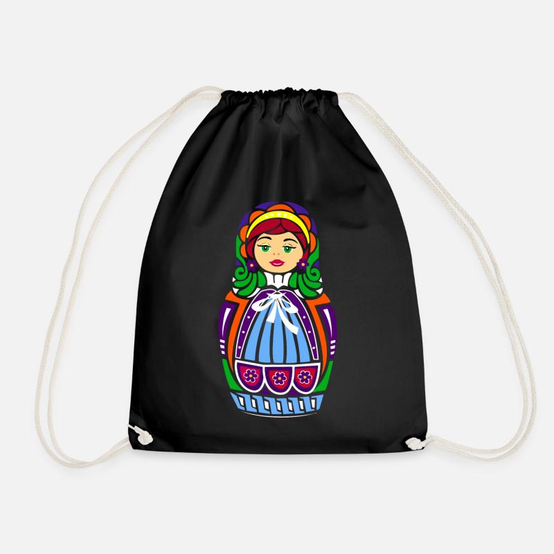 Poupée Matryoshka - Sac de sport léger - noir