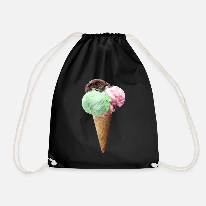 ice creme - Turnbeutel - Schwarz