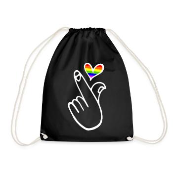 Lgbt lgbtq - Turnbeutel - Schwarz - Vorne