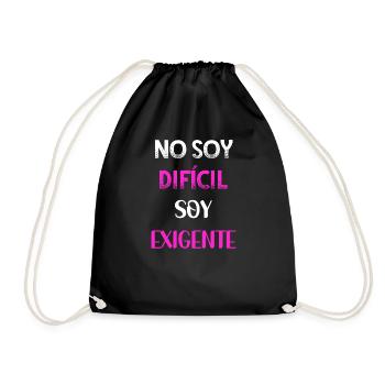 Je ne suis pas difficile je suis exigeante PNK WE - Sac de sport léger - noir - Devant