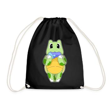 Poisson-tortue - Sac de sport léger - noir - Devant