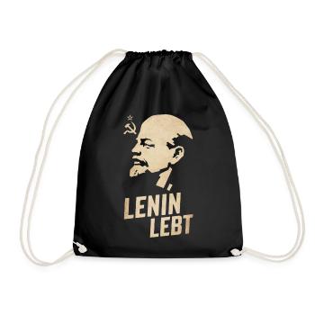 Lenin Lebt - Turnbeutel - Schwarz - Vorne