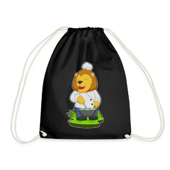Cuisson dans un bol de cuisson Lion - Sac de sport léger - noir - Devant