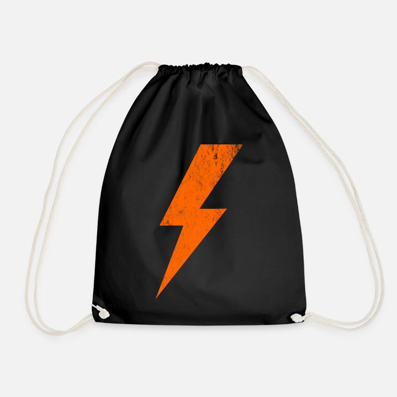Conception d’éclair lumineux - Sac de sport léger - noir