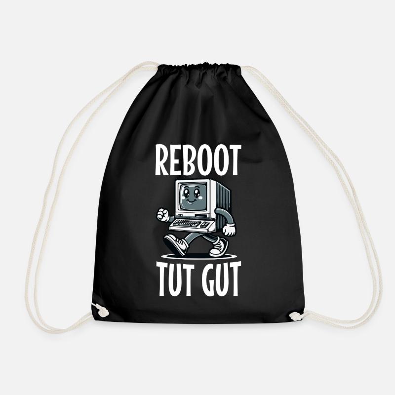 Reboot Tut Gut Administrator - Turnbeutel - Schwarz