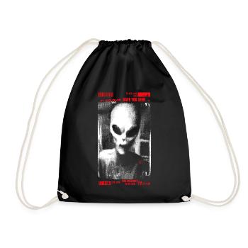 Have you seen this creature? - Drawstring Bag - black - Front