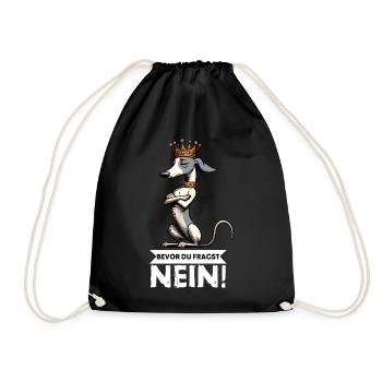 Avant de demander aux Whippets Greyhound Whippets - Sac de sport léger - noir - Devant
