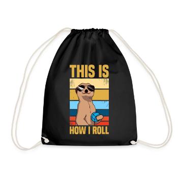 This is how i roll Petanque Boule Boule Player - Drawstring Bag - black - Front